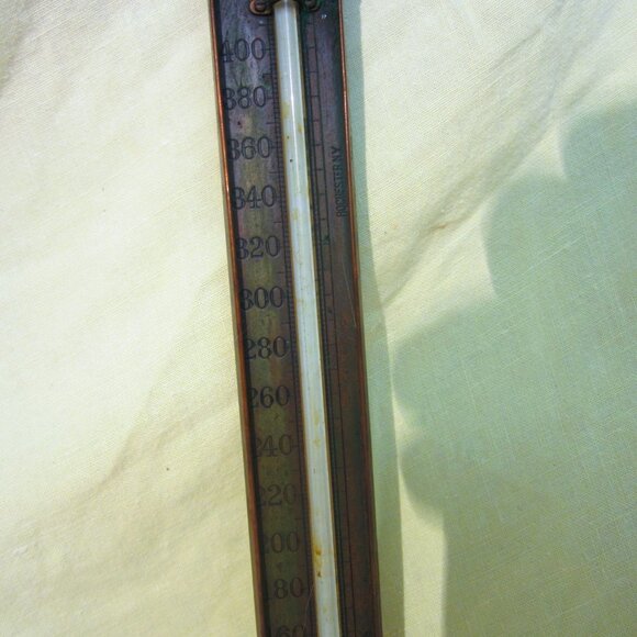 ANTIQUE COPPER CANDY THERMOMETER BY TYCO - Picture 2 of 6